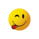 Smiley tire la langue